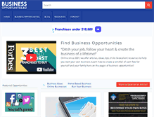 Tablet Screenshot of business-opportunities.biz